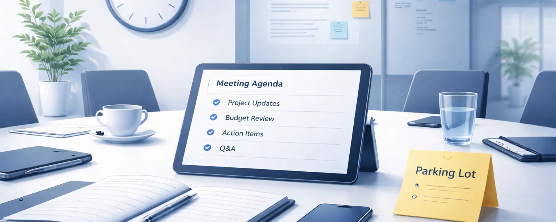 the art of runing meeting banner